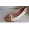 Baci ballerina wit/goud