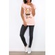T-shirt ballerina roze