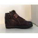 Hip sneaker fringes glitter bruin