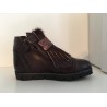 Hip sneaker fringes glitter bruin