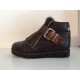 Hip sneaker fringes glitter bruin