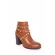 Fast Fashion cognac bootie studs