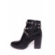 Fast Fashion bootie zwart studs