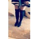 Overknee laars zwart
