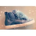Fluffy sneaker grijs
