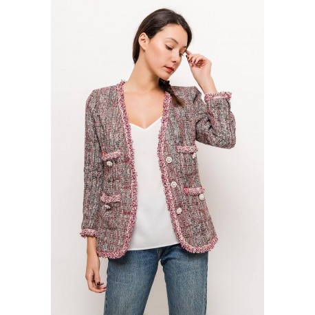 Chanel vest roze