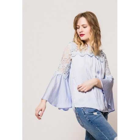 Blouse blauw