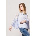 Blouse blauw