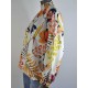 Blouse ecru bloemen