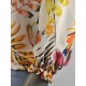 Blouse ecru bloemen