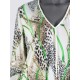 Shirt/blouse luipaard/groen