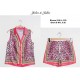 blouse leopard fuschia