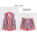 blouse leopard fuschia
