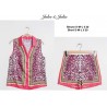 blouse leopard fuschia