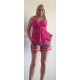 short leopard fuschia