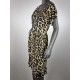 jurk panter beige zwart