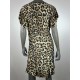jurk panter beige zwart