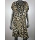 jurk panter beige zwart