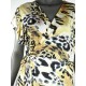 jurk panter geel beige
