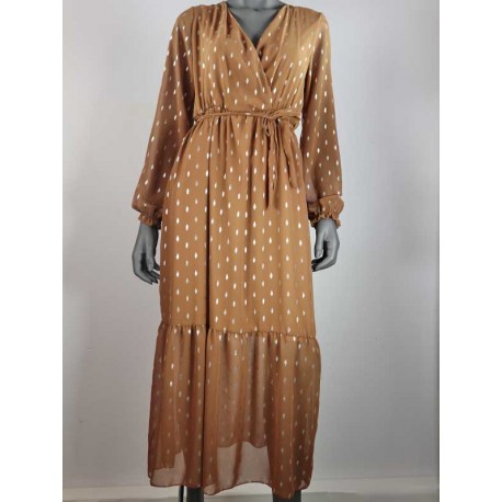 jurk cognac