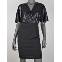 jurk zwart glitter
