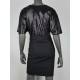 jurk zwart glitter