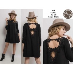 Jurk rug lace