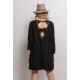 Jurk rug lace