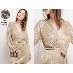 glitter jurk