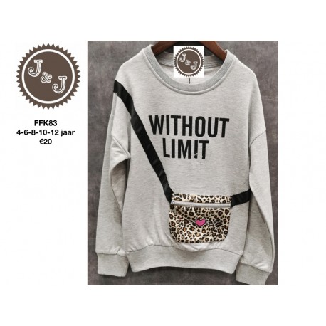 sweater leopard tasje
