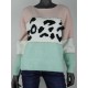 Trui leo/mint