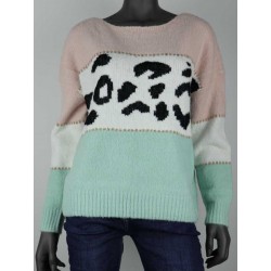 Trui leo/mint