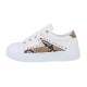 Sneaker leopard/wit